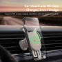 Baseus 15W Stable Gravitational Wireless Charging Car Mount Pro Air Outlet Version(Creamy White)