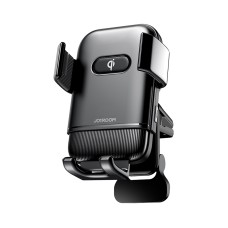 JOYROOM JR-ZS216 15W Car Three-axis Electric Wireless Charging Mobile Phone Holder Bracket, Air Vent Version(Black)