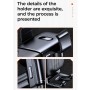 JOYROOM JR-ZS216 15W Car Three-axis Electric Wireless Charging Mobile Phone Holder Bracket, Air Vent Version(Black)