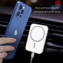 X16 Magsafe Car Air Outlet Vent Mount Clamp Holder 15W Fast Charging Qi Magnetic Wireless Charger(White)