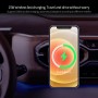 X19 Magsafe Car Air Outlet Vent Mount Clamp Holder 15W Fast Charging Qi Magnetic Wireless Charger(White)