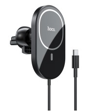 hoco CA90 Magnetic Wireless Charging Car Holder(Black)