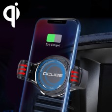 OCUBE O-C02 QC2.0 / QC3.0 Беспроводное зарядное устройство для автомобильного воздуха зарядное устройство, поддержка от 4 дюйма до 6,5 дюйма, для iPhone, Galaxy, Nokia, MIUI, LG и других стандартных смартфонов QI.