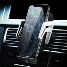 USAMS Automatic Touch Induction Wireless Charging Car Air Outlet Holder(Black)