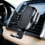 Baseus 5V 2A PC + Силиконовая гравитационная держателя зажима Carm Car Outlet Vent Velect Fast Wireless Charger, для iPhone, Galaxy, Sony, Lenovo, HTC, Huawei и других смартфонов (черный)