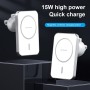 WK WP-U96 Flash Series Magsafe Car Air Outlet Vent Mount Clamp Holder 15W Fast Charging Qi Magnetic Wireless Charger