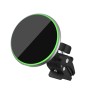 WiWU CH-308 15W Mini Round Magnetic Car Wireless Charger(Black)