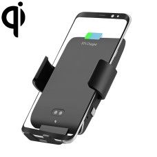 C13 10W Car Wireless Charger for iPhone XR / XS Max / Galaxy S9+ / S9 / Huawei Mate 20 Pro and Other Qi-compatible Phone, Support Voice Control(Black)