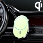 JJT-968 15W MAX MAX Magnetic Car Outlet Cracket Cracket Беспроводное зарядное устройство (зеленый)