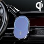 JJT-968 15W MAX MAX Magnetic Car Outlet Cracket Cracket Беспроводное зарядное устройство (Blue)