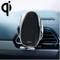 JOYROOM JR-ZS199 Speed Series Qi Standard Air Outlet Wireless Induction Charging Car Bracket(Silver)