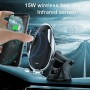 JOYROOM JR-ZS199 Speed Series Qi Standard Air Outlet + Center Control Console Wireless Induction Charging Car Bracket(Dark Gray)