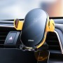 JOYROOM JR-ZS200 Hornet Series Qi Standard Air Outlet Wireless Induction Charging Car Bracket(Yellow)