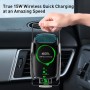 Baseus 15W Car Milky Way Mobile Phone Wireless Charger Holder Bracket(Silver)