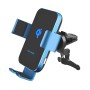 Car Wireless Charger Coil Automatic Induction Wireless Charging Mount(Blue Black)