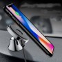 10W Magnetic Car Nano Wireless Charging Mobile Phone Stand, Style: Black + Charging Cable(Paste Type)