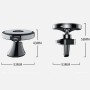 10W Magnetic Car Nano Wireless Charging Mobile Phone Stand, Style: Black + Charging Cable(Paste Type)
