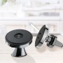 10W Magnetic Car Nano Wireless Charging Mobile Phone Stand, Style: Black + Charging Cable(Air Outlet)