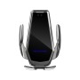 H10 15W Automatic Wireless Charging Car Mobile Phone Bracket, Style: Capacitor(Star Silver)