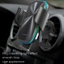 Car Outlet Wireless Charge Smart Sensing Open Mobile Phone Frame(Ordinary Mirror+Wire+Air Clip+Suction Cup Bracket)