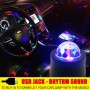 5V 6W Colorful Car Decoration DJ Light Sound Activated Rotating Strobe Effect Atmosphere Light Star Music Light Lamp with 6 RGB LED Lights, Cable Length:4m(Colorful Light)