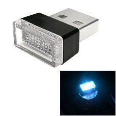 Universal PC Car USB LED Atmosphere Lights Emergency Lighting Decorative Lamp(Ice Blue Light)