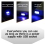 Universal PC Car USB LED Atmosphere Lights Emergency Lighting Decorative Lamp(Ice Blue Light)