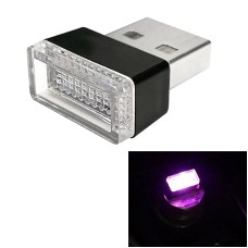 Universal PC Car USB LED Atmosphere Lights Emergency Lighting Decorative Lamp(Pink Light)