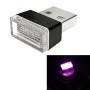 Universal PC Car USB LED Atmosphere Lights Emergency Lighting Decorative Lamp(Pink Light)