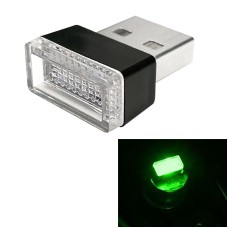 Universal PC Car USB LED Atmosphere Lights Emergency Lighting Decorative Lamp (Green Light)