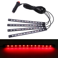 4 in 1 Universal Car LED Atmosphere Lights Colorful Lighting Decorative Lamp, with 48LEDs SMD-5050 Lamps, DC 12V 3.7W(Red Light)