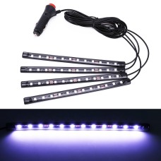 4 in 1 Universal Car LED Atmosphere Lights Colorful Lighting Decorative Lamp, with 48LEDs SMD-5050 Lamps, DC 12V 3.7W(White Light)