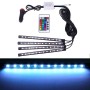 4 in 1 Universal Car Colorful LED Atmosphere Lights Colorful Lighting Decorative Lamp, with 48LEDs SMD-5050 Lamps and Remote Control, DC 12V 7W