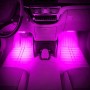 2 in 1 4.5W 18 SMD-5050-LEDs RGB Car Interior Floor Decoration Atmosphere Neon Light Lamp, DC 12V(Pink Light)