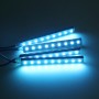 4 in 1 4.5W 36 SMD-5050-LEDs RGB Car Interior Floor Decoration Atmosphere Neon Light Lamp, DC 12V(Ice Blue Light)