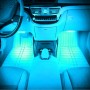 4 in 1 4.5W 36 SMD-5050-LEDs RGB Car Interior Floor Decoration Atmosphere Neon Light Lamp, DC 12V(Ice Blue Light)