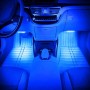 4 in 1 4.5W 36 SMD-5050-LEDs RGB Car Interior Floor Decoration Atmosphere Neon Light Lamp, DC 12V (Blue Light)