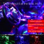 D33 5W USB зарядка RGB Car Cormer Portable DJ Light Sound Активированный вращающийся стробоподретный эффект Атмосфера Светлый Звезда Мазы