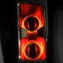 Car Auto Universal Acrylic Solar USB Charger Water Cup Groove LED Ambient Light(Red Light)