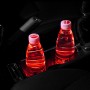 Car Auto Universal Acrylic Solar USB Charger Water Cup Groove LED Ambient Light(Red Light)