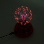 Авто автоматическая плазма волшебная шариковая сфера лампы с облегчением с изменяющейся моделью с нанесением рук (красный)