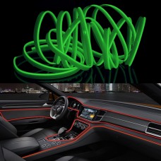 4M холодный свет Гибкий светодиодный светодиодный свет для украшения автомобиля (зеленый свет)