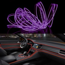 4M холодный свет Гибкий светодиодный светодиодный свет для украшения автомобиля (фиолетовый свет)