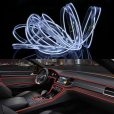 4M холодный свет Гибкий светодиодный светодиодный свет для украшения автомобиля (белый свет)