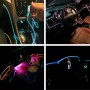 3M холодный свет Гибкий светодиодный светодиодный свет для украшения автомобиля (синий свет)