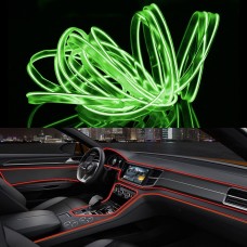 3M холодный свет Гибкий светодиодный светодиодный свет для украшения автомобиля (флуоресцентный зеленый свет)