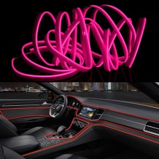 3M холодный свет Гибкий светодиодный светодиодный свет для украшения автомобиля (розовый свет)
