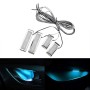 4 PCS Universal Car LED Inner Handle Light Atmosphere Lights Decorative Lamp DC12V / 0.5W Cable Length: 75cm (Ice Blue Light)