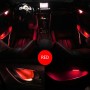 4 PCS Universal Car LED Inner Handle Light Atmosphere Lights Decorative Lamp DC12V / 0.5W Cable Length: 75cm (Red Light)