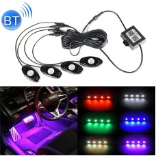 4 in 1 Universal Car APP Control RGB Chassis Atmosphere Lights Colorful Lighting Decorative Lamp